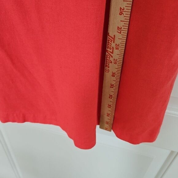 A New Day - Pink Coral Linen Blend Sleeveless Dress Size Medium Classic, summer - Picture 3 of 8